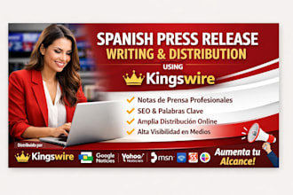 do spanish press release writing and online distribution using kingswire