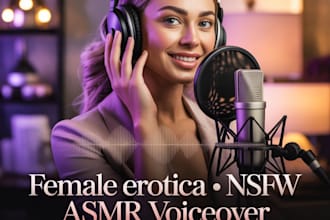 record sexy nsfw female voice over american and english nsfw, sfw voice