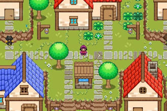 create pixel art tileset game asset tilemap sprite sheet 2d tilemap game level