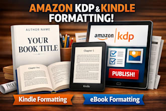 format your book for amazon KDP print and kindle