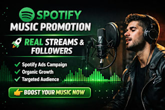 grow your spotify streams, listeners and followers organically