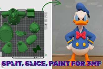 paint, create, repair , slice your stl into 3mf for bambu multicolor 3d print