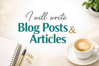 write blog posts and articles