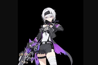 make 3d anime character for game,3dvrchat avatar,vrc avatar,furry nsfw character