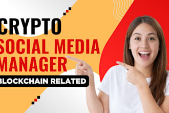 be your crypto social media manager, web3 content creator social media marketing
