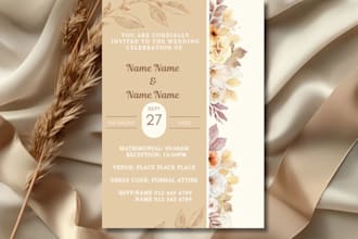 design elegant wedding invitations and event stationery