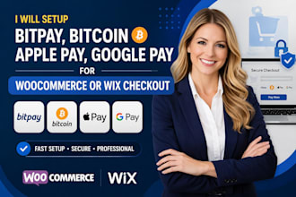 setup bitpay bitcoin apple pay google payment for wooecommerce or wix checkout