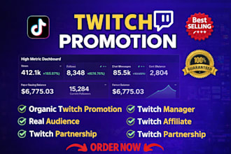 do twitch channel promotion, twitch marketing to increase live viewers