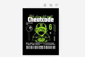 make a game style t shirt design