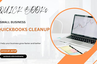 do quickbooks bookkeeping, cleanup, setup and catchup
