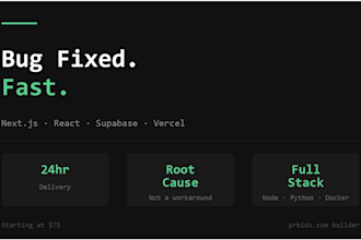 fix your next js react or supabase bug fast