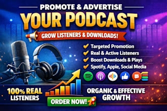 advertise and promote your podcast to boost listeners downloads and reach