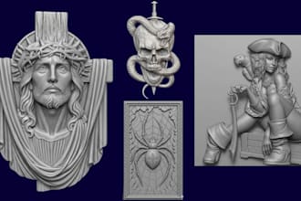 sculpt 3d bas relief 3d model 3d coin medallion pendant cnc for 3d printing