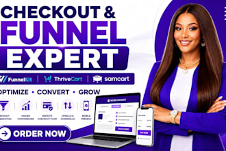 optimize funnelkit, thrivecart, samcart, checkout pages for higher conversions