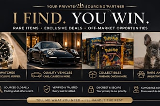 source rare items and exclusive opportunities for you