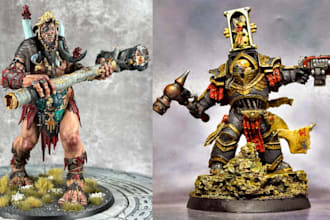 3d print and paint miniatures warhammer 40k aos dnd board game tabletop models