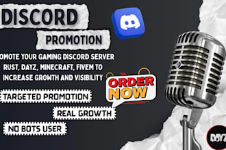 discord server promotion, discord advertising, fivem promotion, discord growth