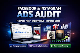audit and optimize facebook and instagram ads for shopify and ecommerce