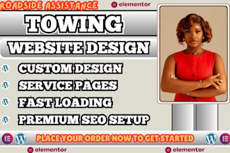 towing website, roadside assistance website, towing company website, emergency