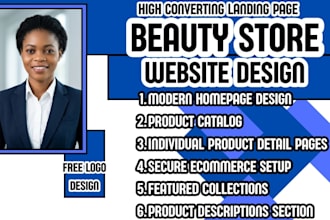 beauty store website cosmetics website skincare website makeup store website