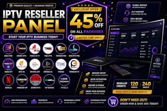 deliver a reseller panel strong8k, dream4k, trex, diamond4k, megaott, lionott,