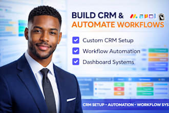 build automate CRM in monday, airtable, clickup or notion