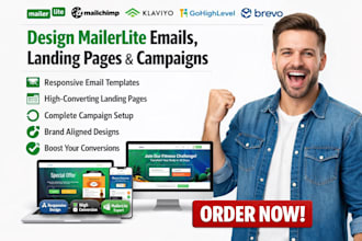 design mailerlite email template mailerlite landing page mailerlite campaign
