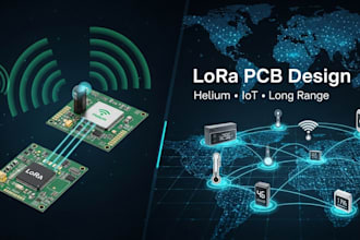 design custom lora pcb for helium network and sensors