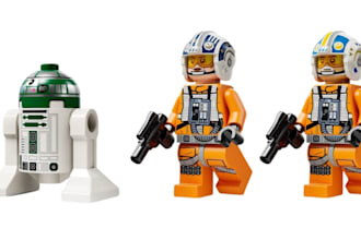 design minifigures with weapons armor, lego hypercar, lego moc with instructions