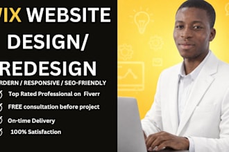 design wix website and redesign a business wix website or wix studio website