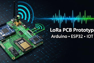 design and develop lora pcb prototypes for arduino and esp32