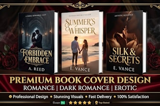do romance book cover design, dark romance book, eroctic book cover design