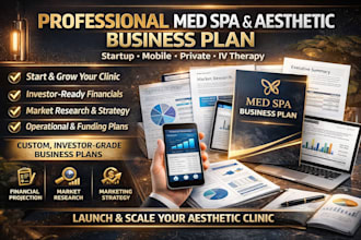 create med spa business plan aesthetician mobile nurse private clinic plan