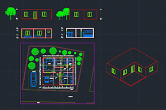 draw professional autocad 2d plans, sections and elevations
