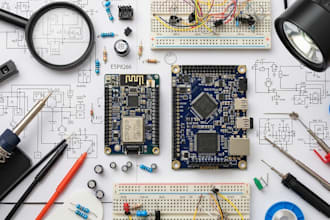 do hardware prototyping, schematic, pcb design, esp32, esp8266