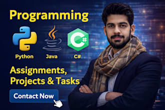 develop and fix programs in python java c sharp and cpp