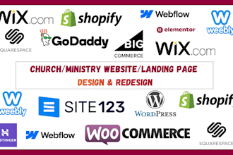 church ai powered landing page church website design church landing page redesig