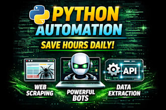 automate tasks using python scripts and bots