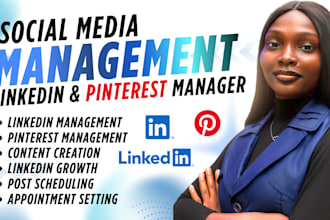 be your pinterest manager linkedin marketing management growth content creation