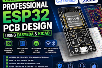design professional esp32 pcb using easyeda or kicad