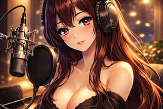 record your audiobook, anime voice, voice actress, erotic voice