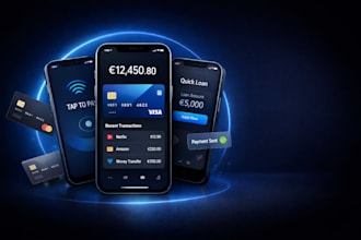 build a reliable nfc app, bank app, loan app, fintech, tap and pay app, website