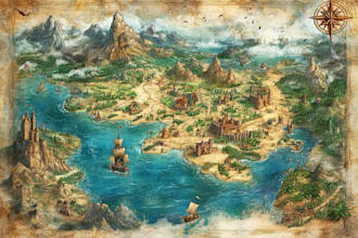 make you an amazing fantasy, rpg, dnd or dungeon battle map