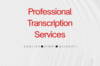 do accurate transcription and data entry in english