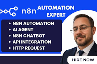 develop n8n automation, n8n workflow, ai automation or n8n ai agent
