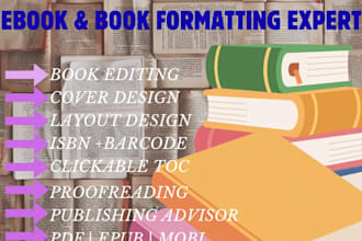 do book format for kindle ebook KDP paperback convert pdf to epub clickable toc