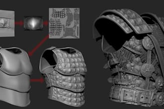 create 3d printable cosplay helmet mask armor design, print, paint and ship, stl