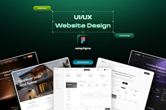 design websites and saas dashboards UI UX in figma