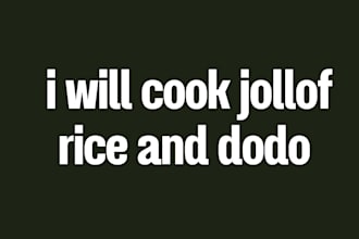 cook jollof rice and dodo