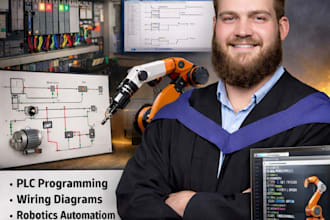 design professional motor control circuit diagrams and sequence logic
